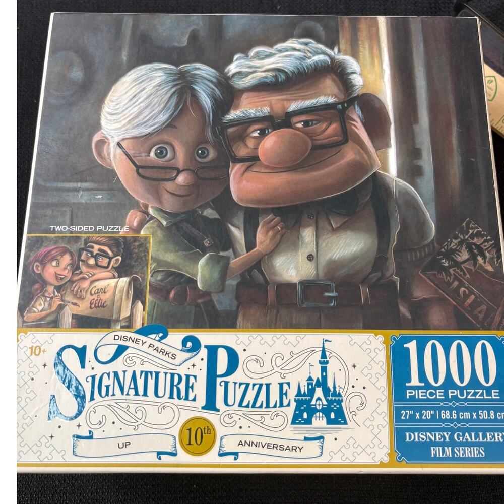 Puzzle Disney Parks Signature UP 2-Sided 1000 Pc 10th Anniversary Film COMPLETE